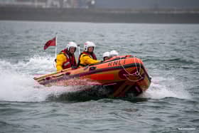 Bridlington's inshore lifeboat in action. Photo: RNLI/Mike Milner.