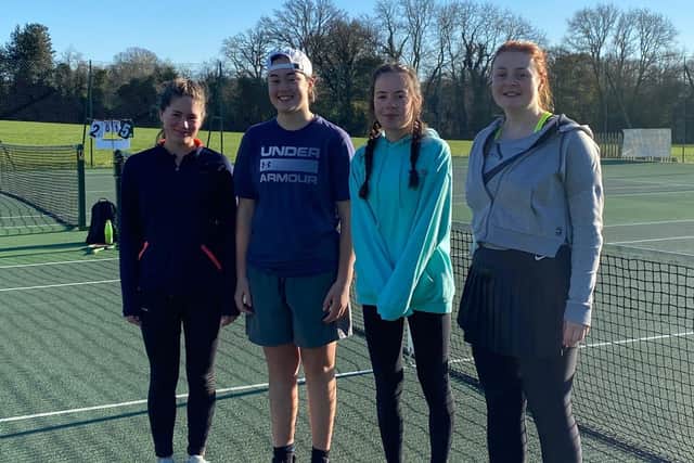 Active Ladies (from left): Sophie Grist, Eva Lakey, Erin Perry and Daisy Harris