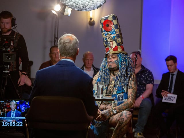 Nigel Farage interviewing John 'Portsmouth Football Club' Westwood at The Rifle Club.