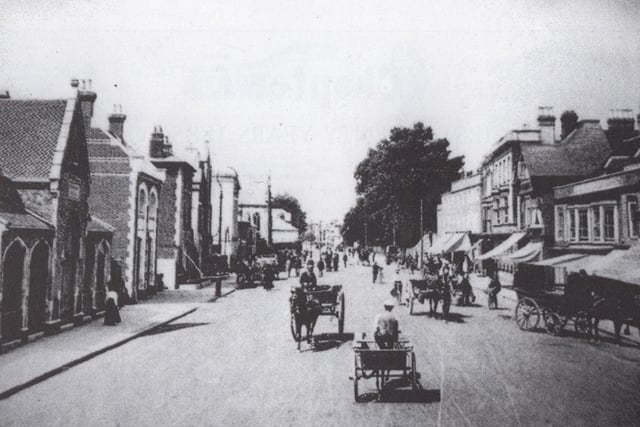 Looking more like a scene from a western movie, here we see West Street, Fareham in 1901.