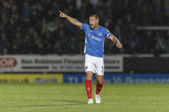 Lee Brown admits Pompey's form isn't good enough following defeat to Burton. (Photo by Daniel Chesterton/phcimages.com)