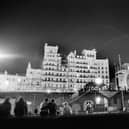 The Grand Hotel in Brighton, after a bomb attack by the IRA, 12th October 1984. British Prime Minister Margaret Thatcher and many other politicians were staying at the hotel during the Conservative Party conference. Five people were killed and over thirty injured in the attack. (Photo by John Downing/Getty Images)