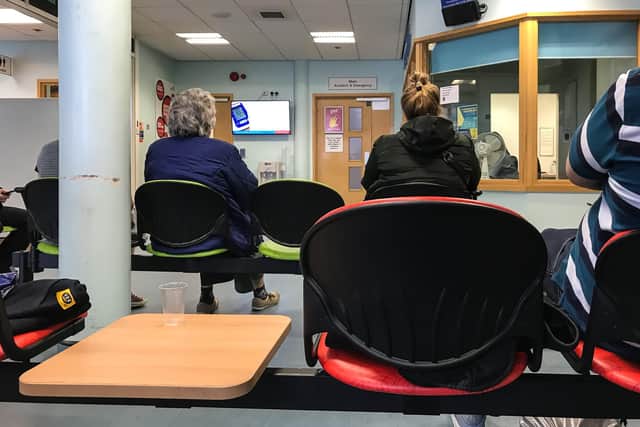 People sit and wait to be seen in an Accident and Emergency department. Picture by Shutterstock