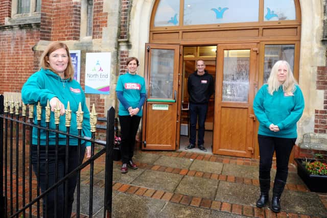 From left, Tracey Ansell, Caroline Deans, Steve Ansell and Michelle Treacher from Hope Into Action
Picture: Sarah Standing (031220-9364)