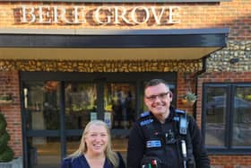 PCSO Darryl Hook and Rachel Hinett, Home Services Advisor
