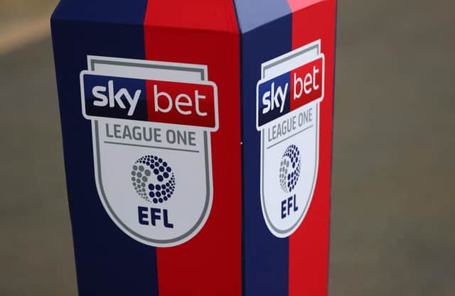 The League One logo. Picture: Catherine Ivill/Getty Images)