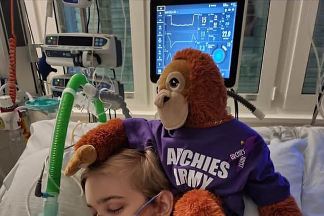 Archie Battersbee in hospital Picture: PA