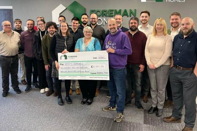 Foreman Homes raised over £6,400 last year for Abby's Heroes.