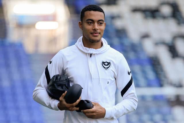 Miguel Azeez is currently on loan at Pompey from Arsenal