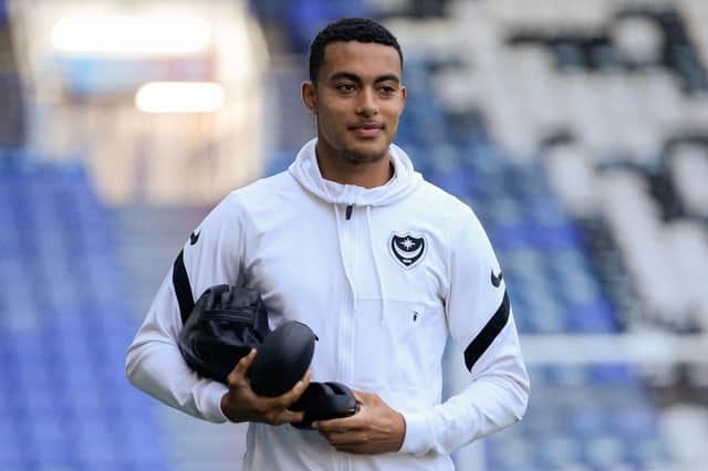 Miguel Azeez is currently on loan at Pompey from Arsenal