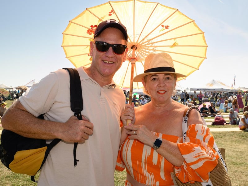 Pictured is: Sarah and Robbie Mustcroft from Lee on the Solent at the Thai Food Festival
Picture: Keith Woodland (090921-45)