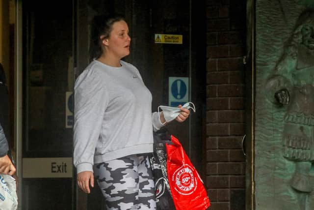 Minnie-Mo Hunt outside Portsmouth Crown Court