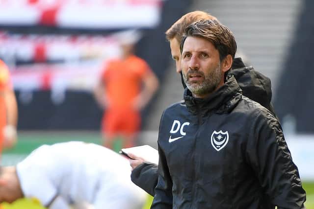 Danny Cowley is 90 minutes away from steering Pompey into the League One play-off semi-finals. Picture: Dennis Goodwin/ProSportsImages