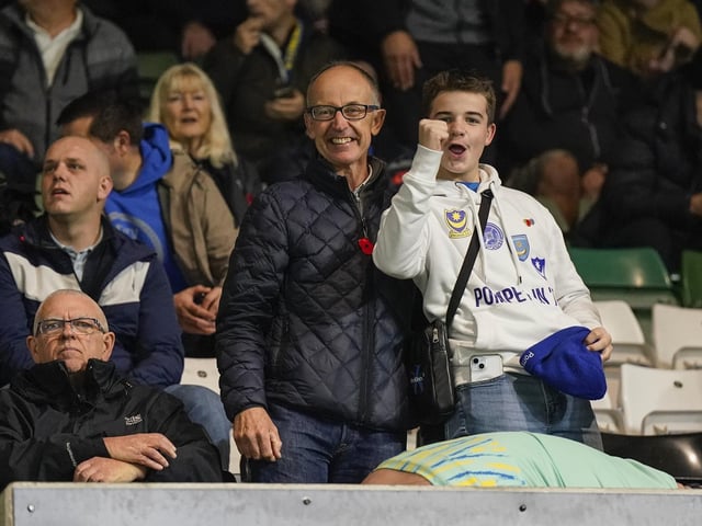 1,143 Pompey fans made the midweek trip to Plymouth Argyle's Home Park.