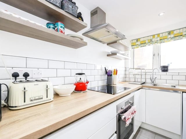 This two bedroom apartment in Bramble Road, Southsea, is on the market for £165,000. It is listed by Purplebricks.