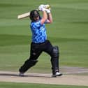 Luke Wright top scored for Sussex in their T20 Blast win against Hampshire at Hove. Photo by Steve Bardens/Getty Images.