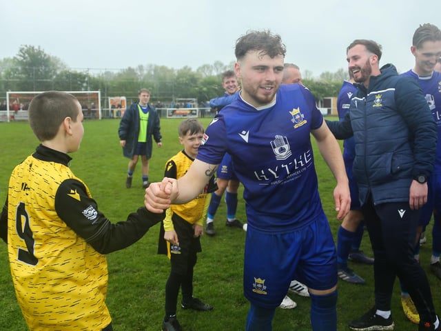 Baffins celebrate their cup final win. Picture by Nathan Lipsham