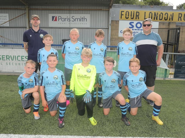 Gosport Borough Youth Blue U11s at the Havant and Waterlooville Summer Tournament. Picture: Dave Haines