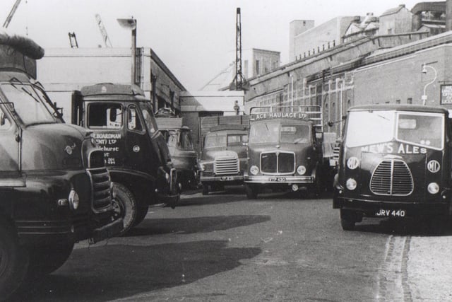 The meeting of three byways outside the fish market in Old Portsmouth. The white building to the right is now the A Bar Bistro. Portsmouth power station is in the background.
Picture: Barry Cox collection