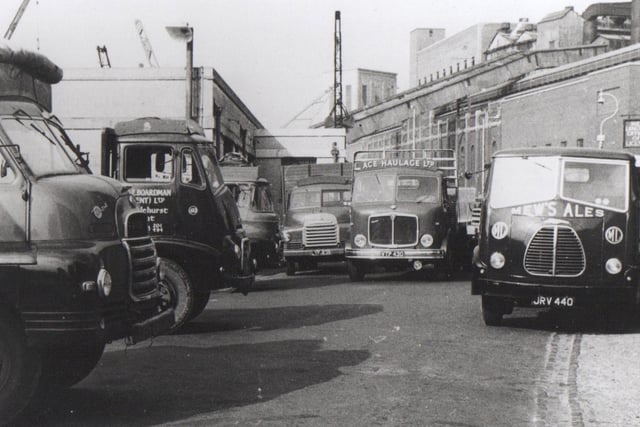 The meeting of three byways outside the fish market in Old Portsmouth. The white building to the right is now the A Bar Bistro. Portsmouth power station is in the background.Picture: Barry Cox collection