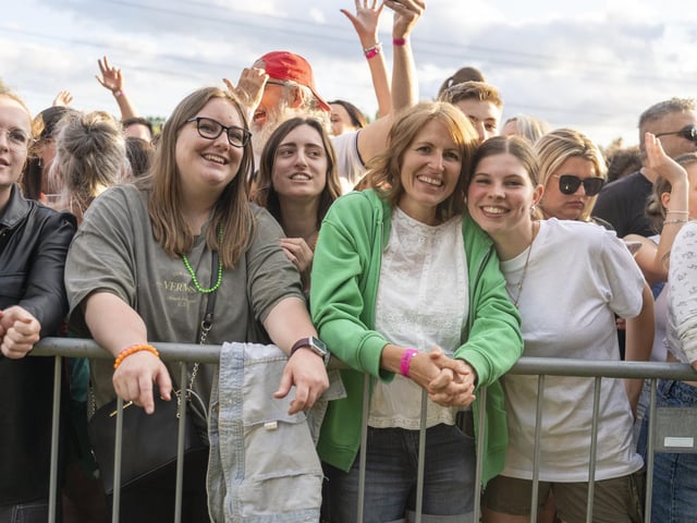 Festival Goers at Swanfest 2024