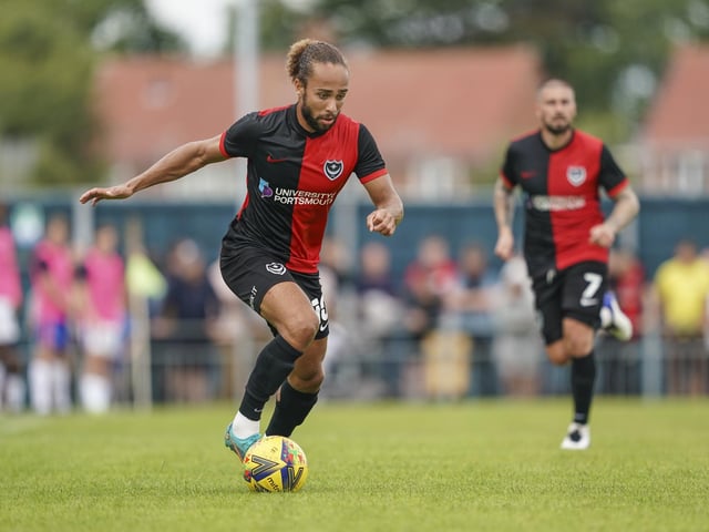 Pompey's best attacker player, willing to run at players and especially caused problems in the opening third. Picture: Jason Brown/ProSportsImages