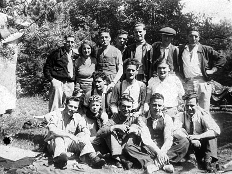 Gosport and District Motorcyle Club at their camp in 1939