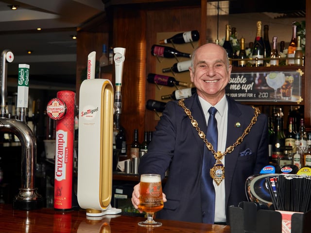 Mayor of Gosport, Councillor Richard Earle, chosen as the pub's community hero.