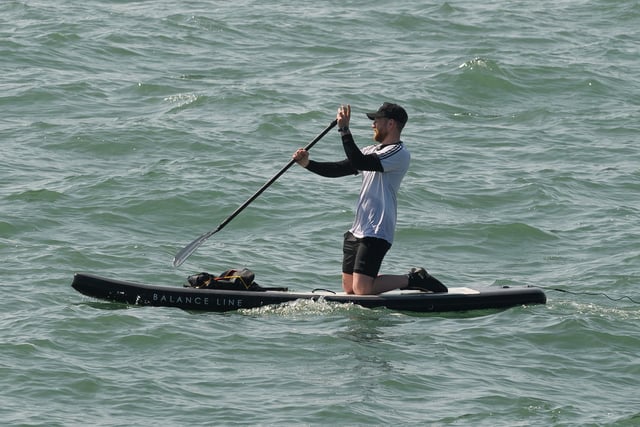 A paddle boarder (160421-72)