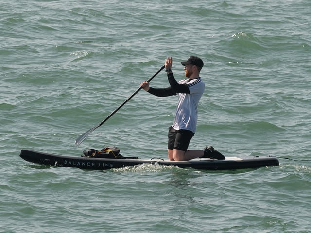 A paddle boarder (160421-72)
