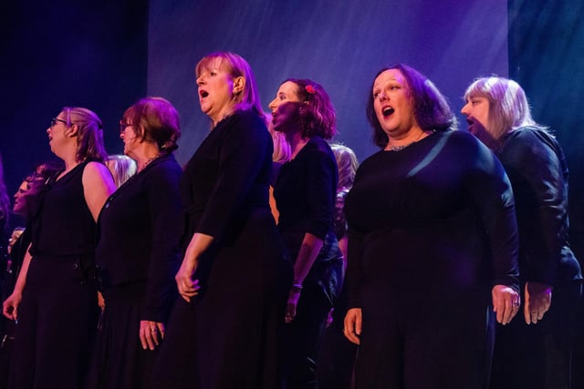 The Cantando Female Voice Choir perform at The Pamodzi Inspirational Women of Portsmouth Awards 2023.