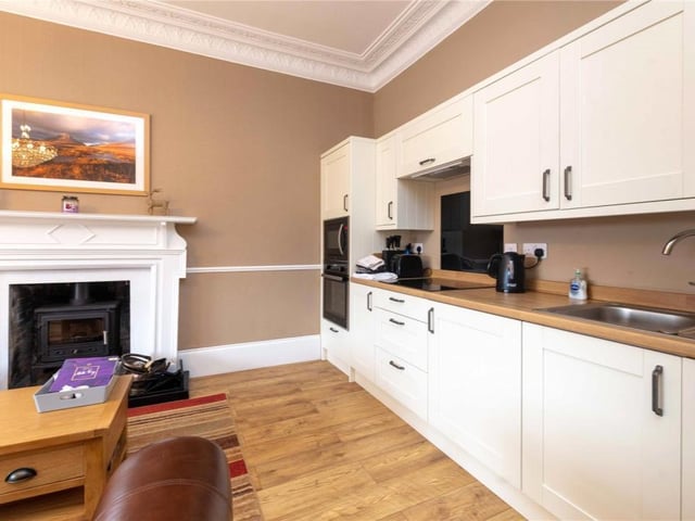 Apartment - sitting room/kitchen.