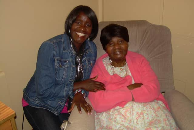 Gloria Miller with her mum Christine