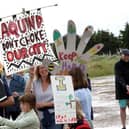 A previous 'Let's Stop Aquind' walking protest Picture: Sam Stephenson