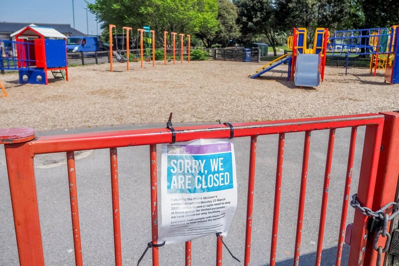 The play park near Canoe Lake, Southsea on Thursday, May 7 2020