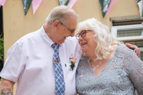 Derek Brown and Mary Turrell at Easterlea Rest Home. Picture: Habibur Rahman