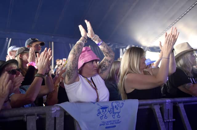 Crowds enjoying Wickham Festival on Friday, August 1. Picture: Sarah Standing (010825-8030)