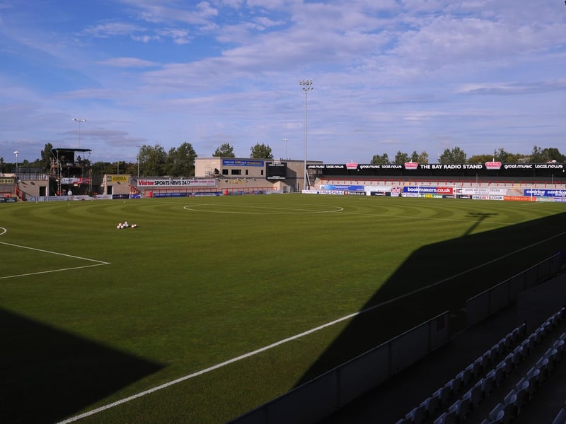 Average attendance: 4,572; Capacity: 6,476.