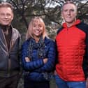 Chris Packham, Michaela Strachan and Iolo Williams are the presenters of BBC's Winterwatch, which came live from an RSPB reserve in Dorset this week (Picture: BBC Studios/Jo Charlesworth)