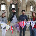City of Portsmouth College students show off their work at Portsmouth Cathedral.
