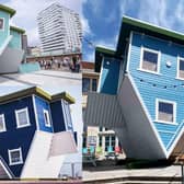 Upside down houses in Portsmouth, Brighton and Bournemouth.