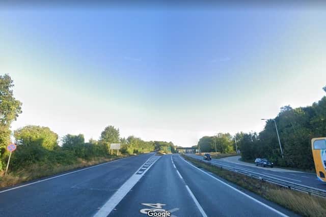 The crash happened on the A34