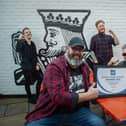 Owners Sean Marshall and Paul Mulholland with staff, Mike Bailey,Ollie Willers and Dan Gates in the King Street Tavern. 

Picture: Habibur Rahman