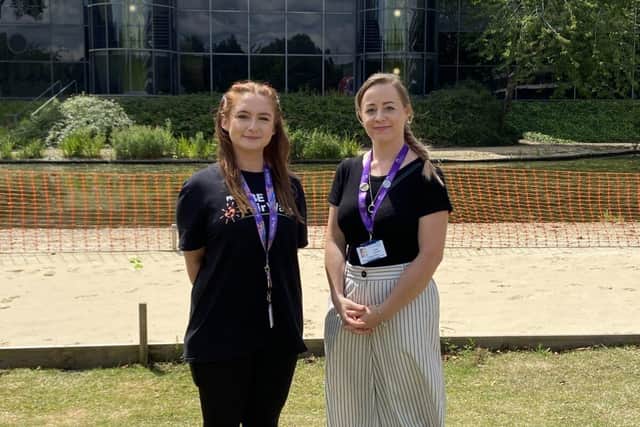 Rosie Barnard, Marketing Business Partner, Fair Ways and Jodie Young, Fundraising Officer, PHS