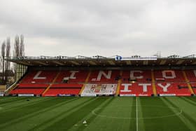 A general view of Lincoln's Sincil Bank.  (Photo by Matthew Lewis/Getty Images)