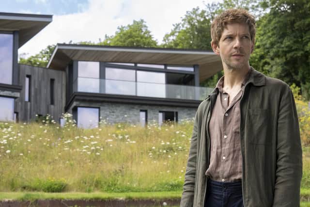 Damien Molony stars as Jersey detective Jim Bergerac in the U&Drama reboot of the 80s crime drama (Picture: UKTV/Colin Hutton)