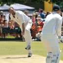 Graham Burns, left, turned in a fine all-round performance for Havant 2nds against Bedhampton. Pic: Mick Young.