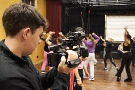 Pupils are also involved in the technical side of the production