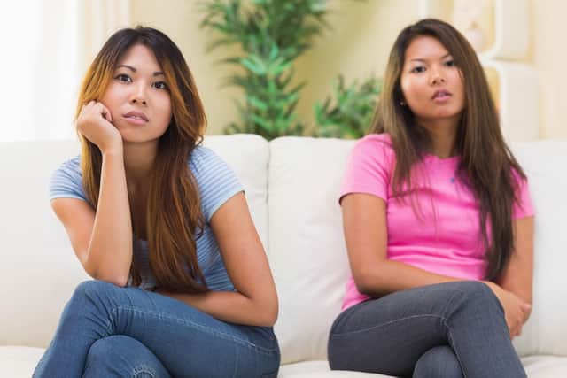 A generic stock photo of two sisters. PA