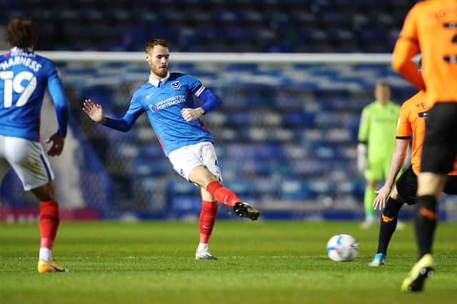 Tom Naylor was Gaffer for a Day Josh Sweetman's choice as Pompey man of the match against Oxford United. Picture: Joe Pepler